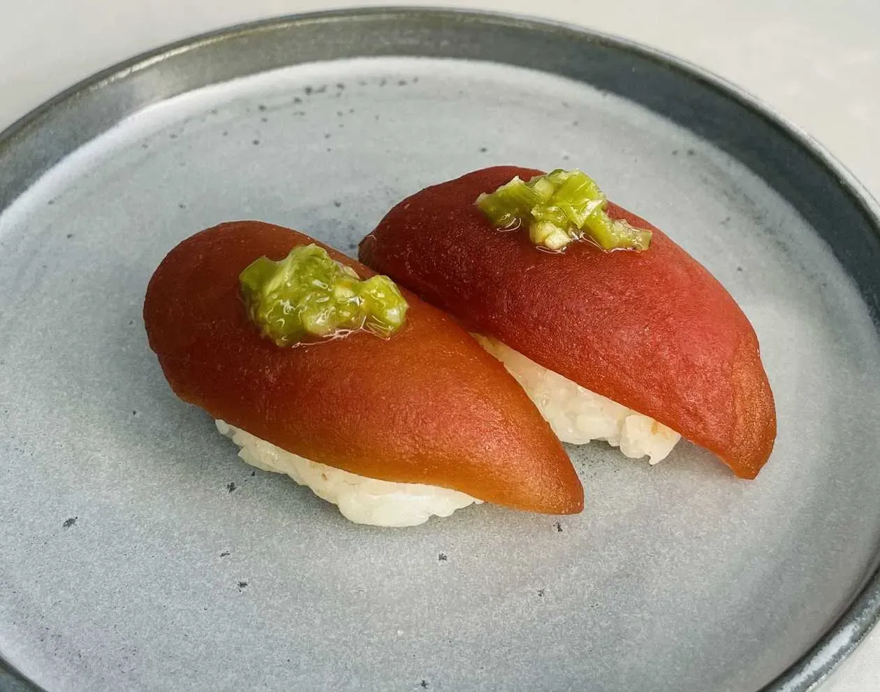 Nigiri Marinated Tomato Spicy