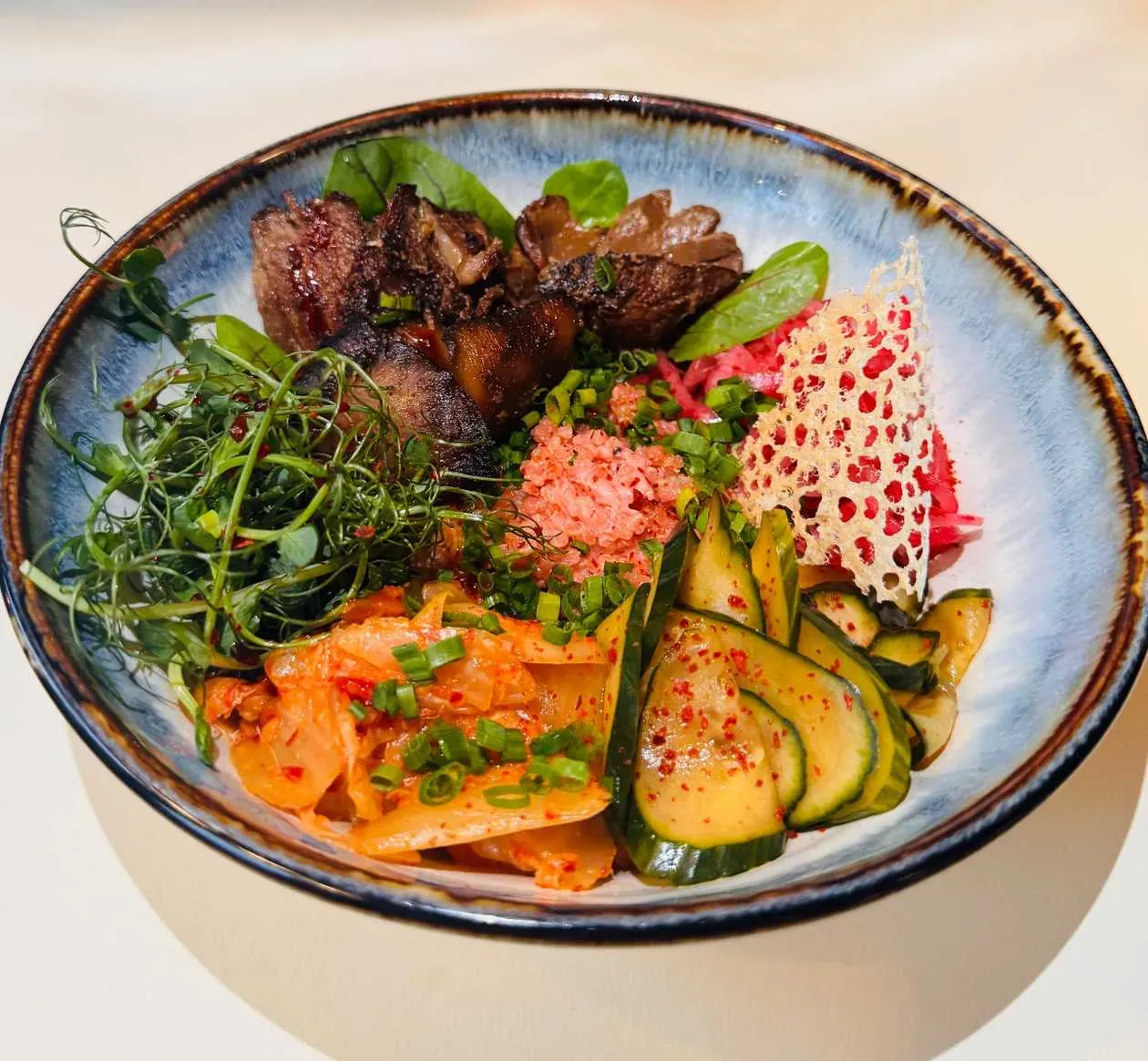 Confit oyster mushroom bowl