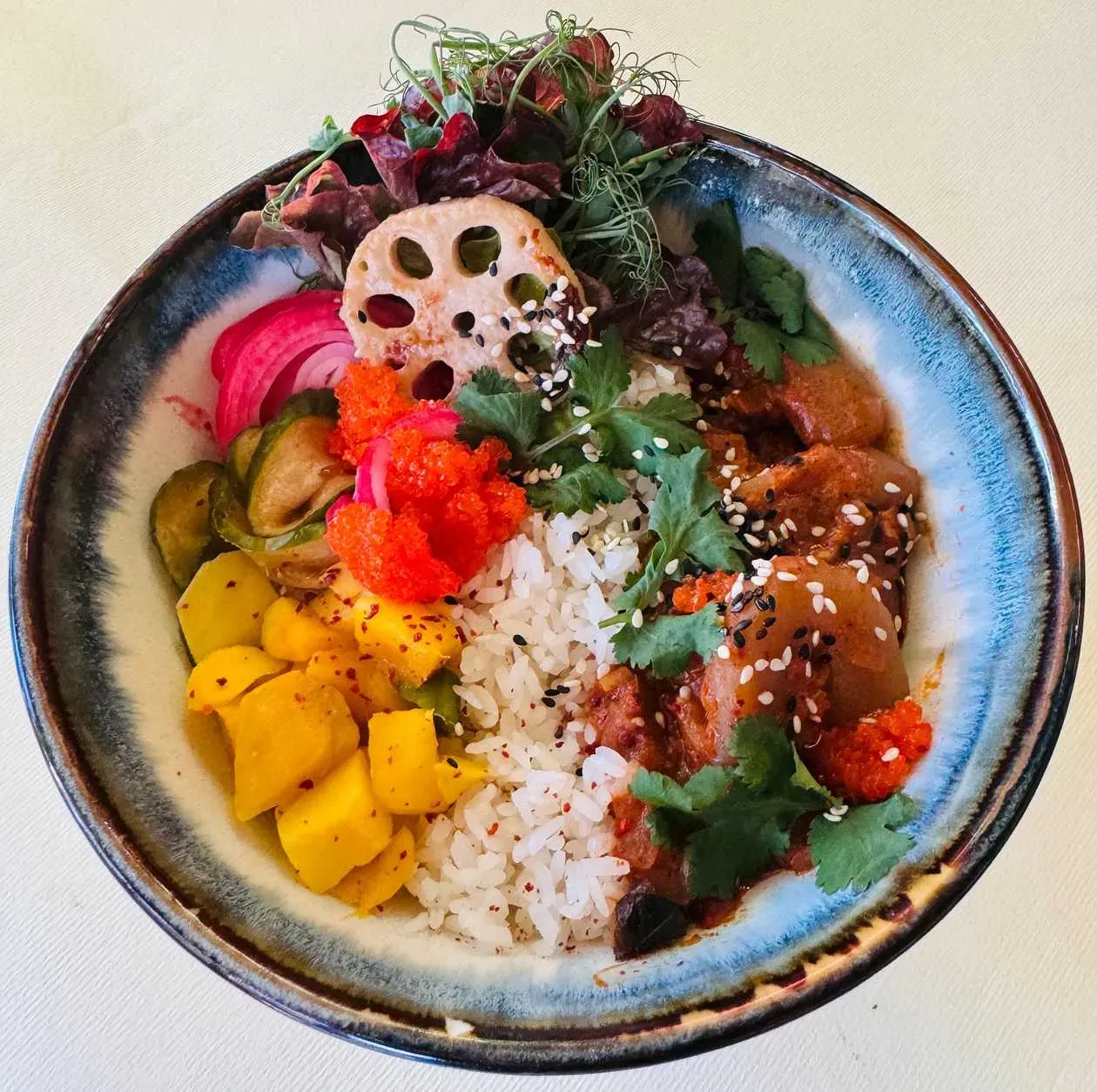 prawn curry bowl