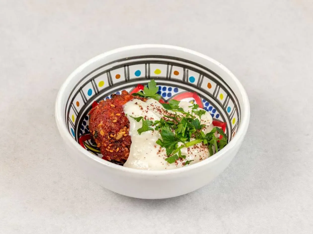 Beetroot falafel