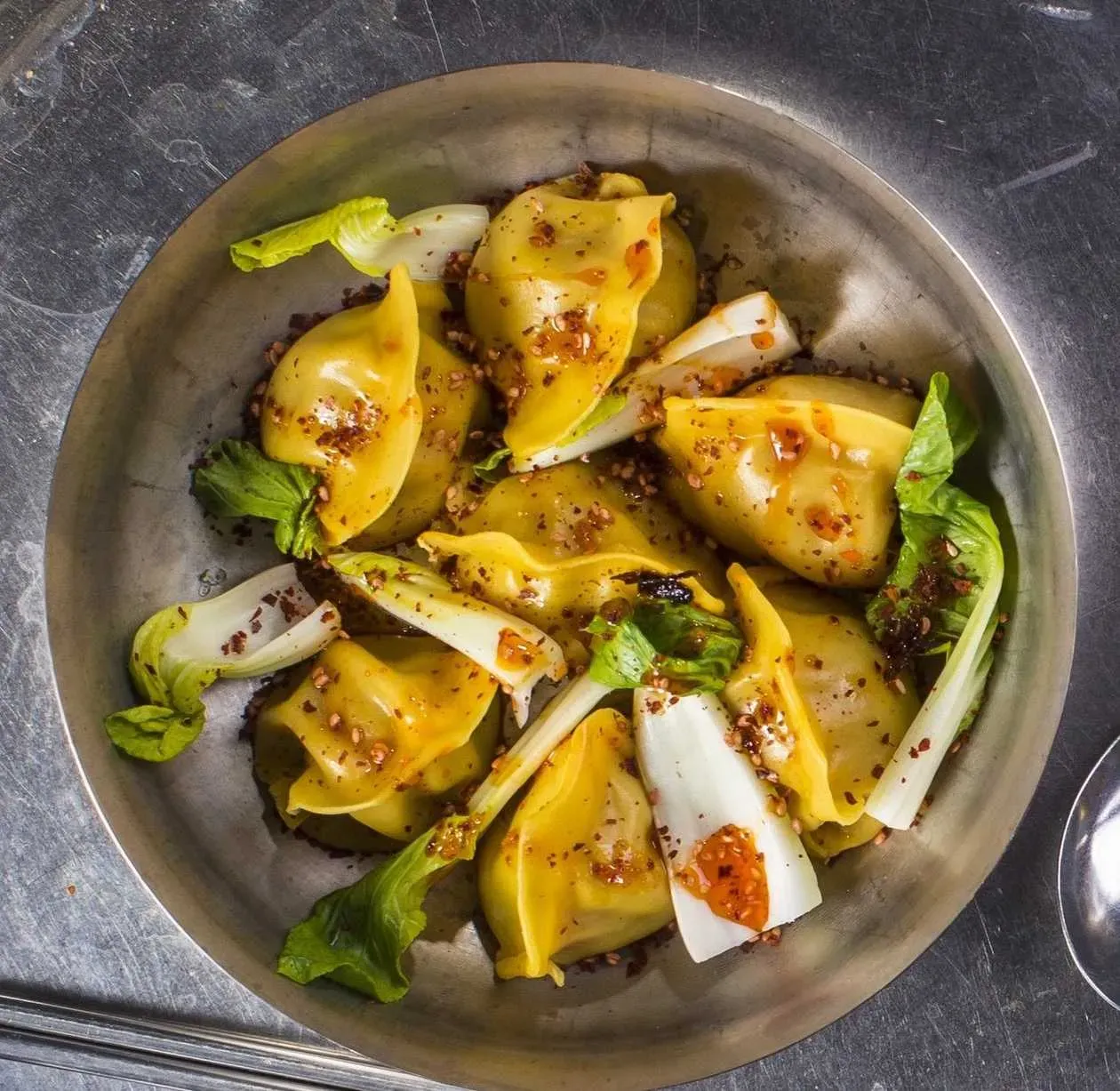 Jiaozi Hoisin Chicken with Pak Choy