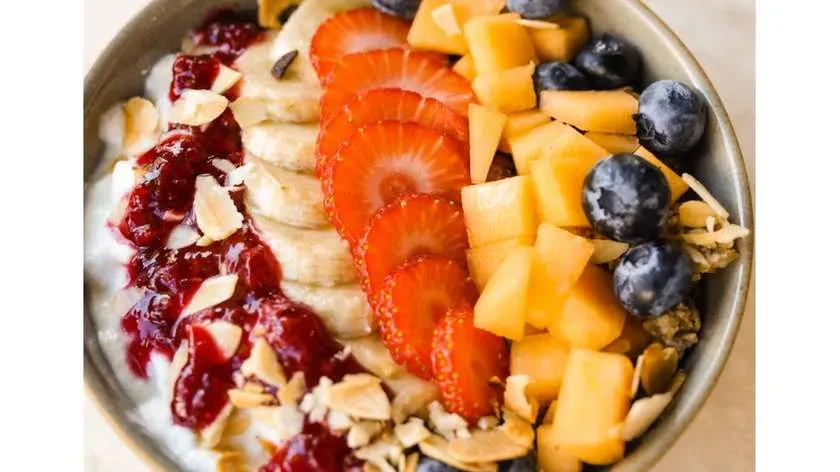 Granola fruit bowl
