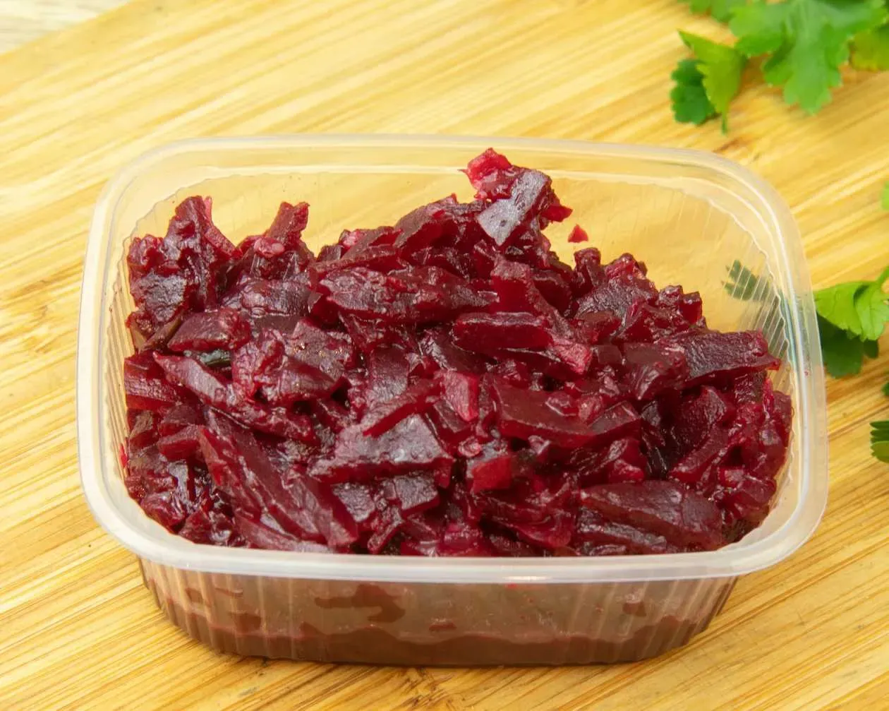 Fried beetroots