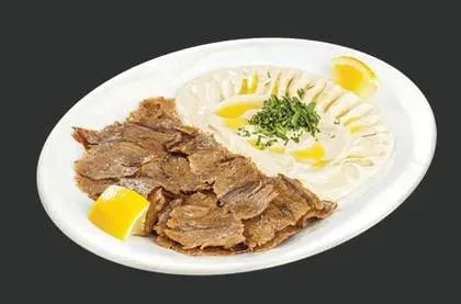 Dish with hummus