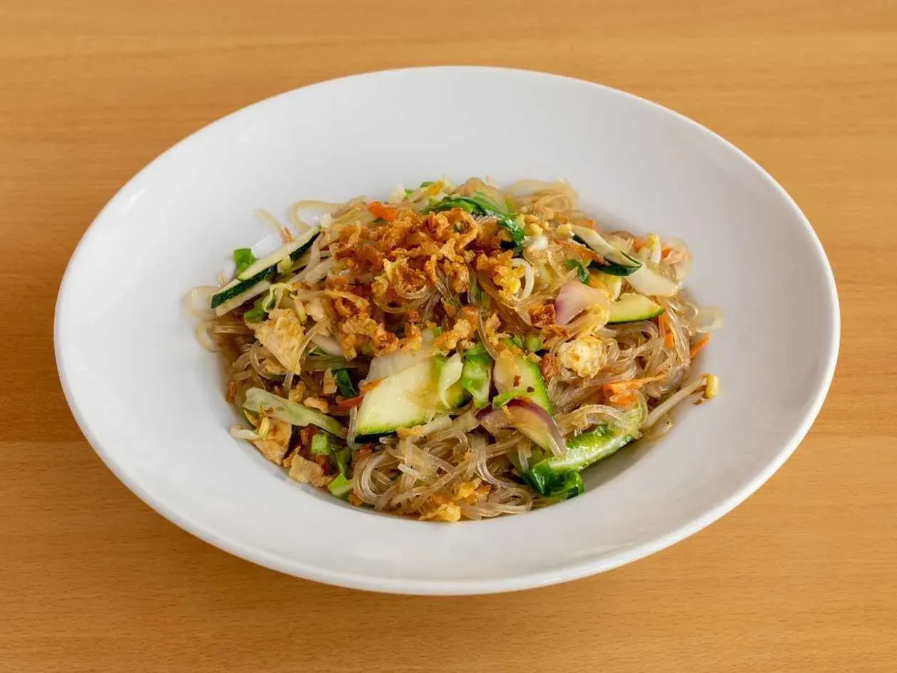 Soy Fried Noodles & Salad