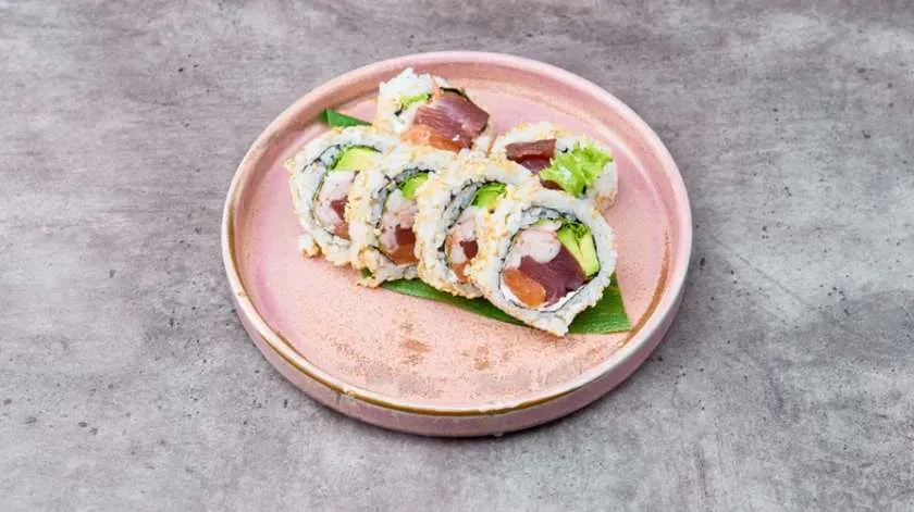 Uramaki Trzy gatunki ryb