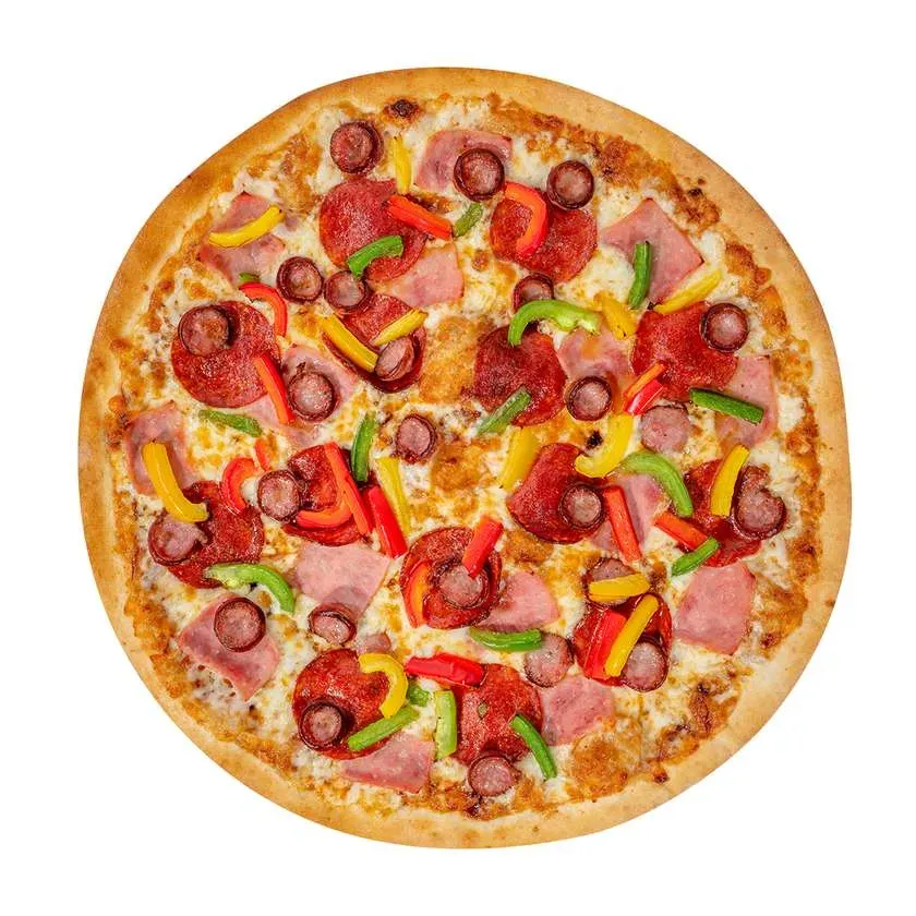 Three Meats Pizza