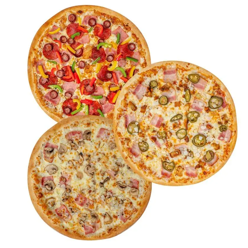 SUPER TRIO Classic: 3 x Pizza XXL - 36.95/pc.