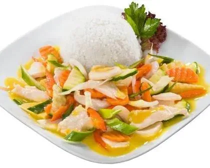 17. Chicken Cooked with Curry with Vegetables
