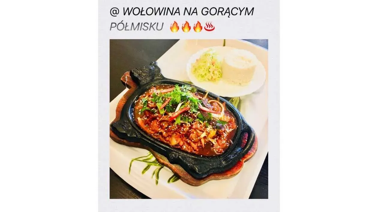 Beef on a hot platter