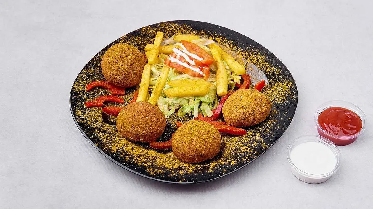 Falafel on Plate