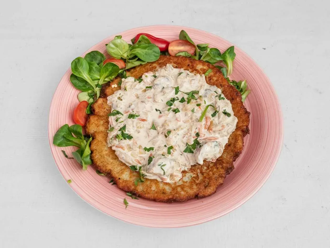 Fritter with Boletus Forest Mushrooms