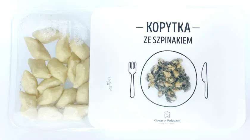 Kopytka ze szpinakiem