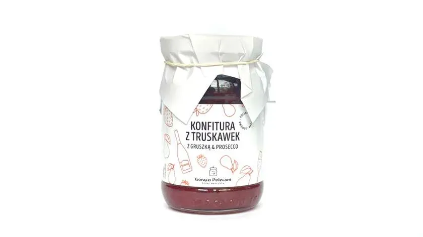 Konfitura z truskawek z gruszką & prosecco