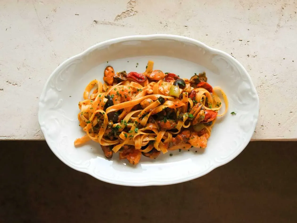 Pasta z owocami morza
