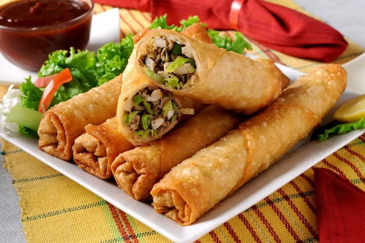 Nem Spring Roll with Salad