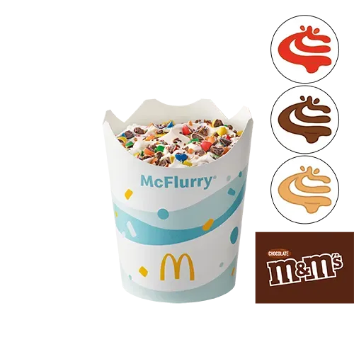 McFlurry® o smaku waniliowym M&M's® z polewą do wyboru
