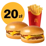 2x Cheeseburger + duże frytki