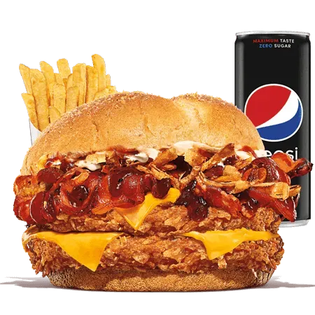 Double Steakhouse Chicken King Zestaw