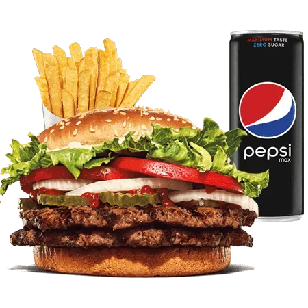 Double Whopper Burger Zestaw