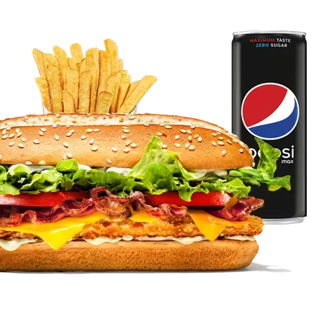 Bacon&Cheese Chicken Royale Zestaw