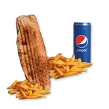 Rollo Amerykańskie wege (małe), frytki, Pepsi 0.33l