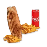 Rollo Amerykańskie wege (małe), frytki, Coca Cola 0.33l