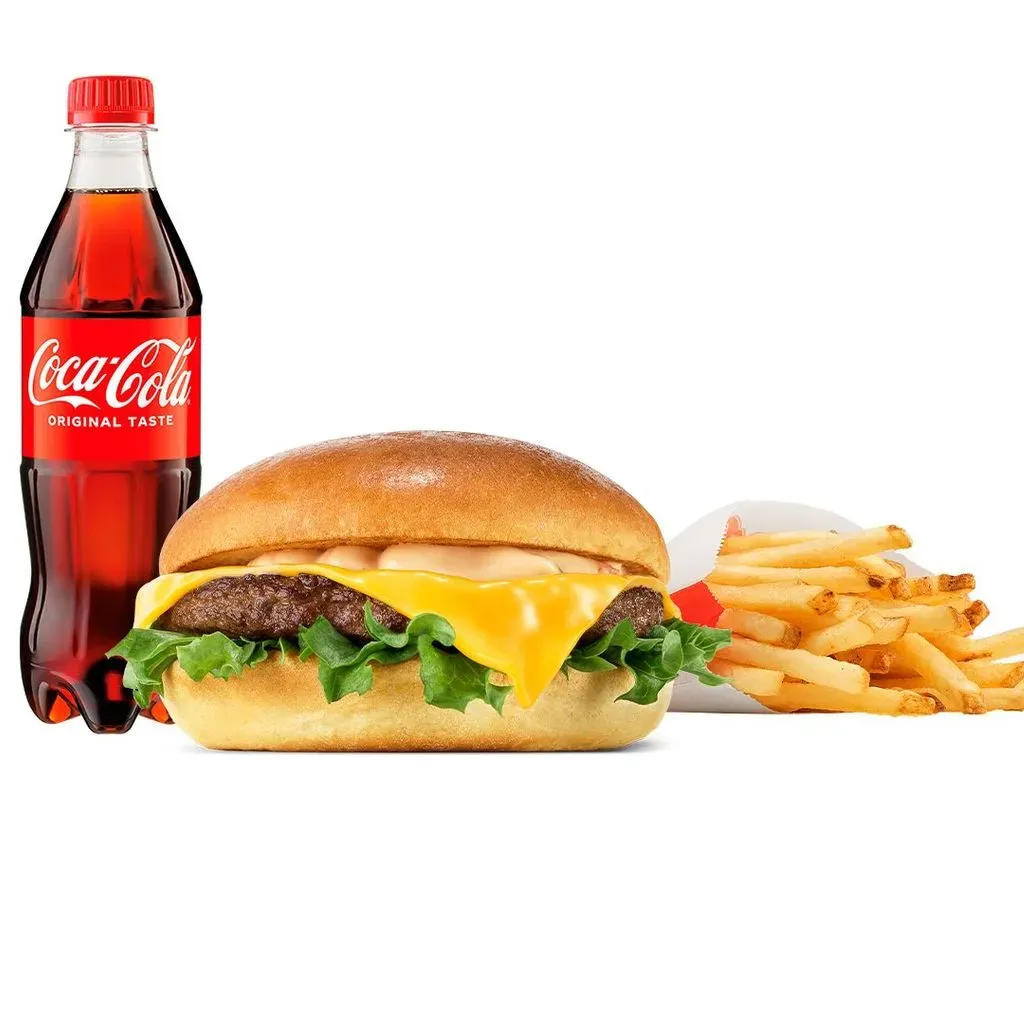 Cheeseburger w zestawie