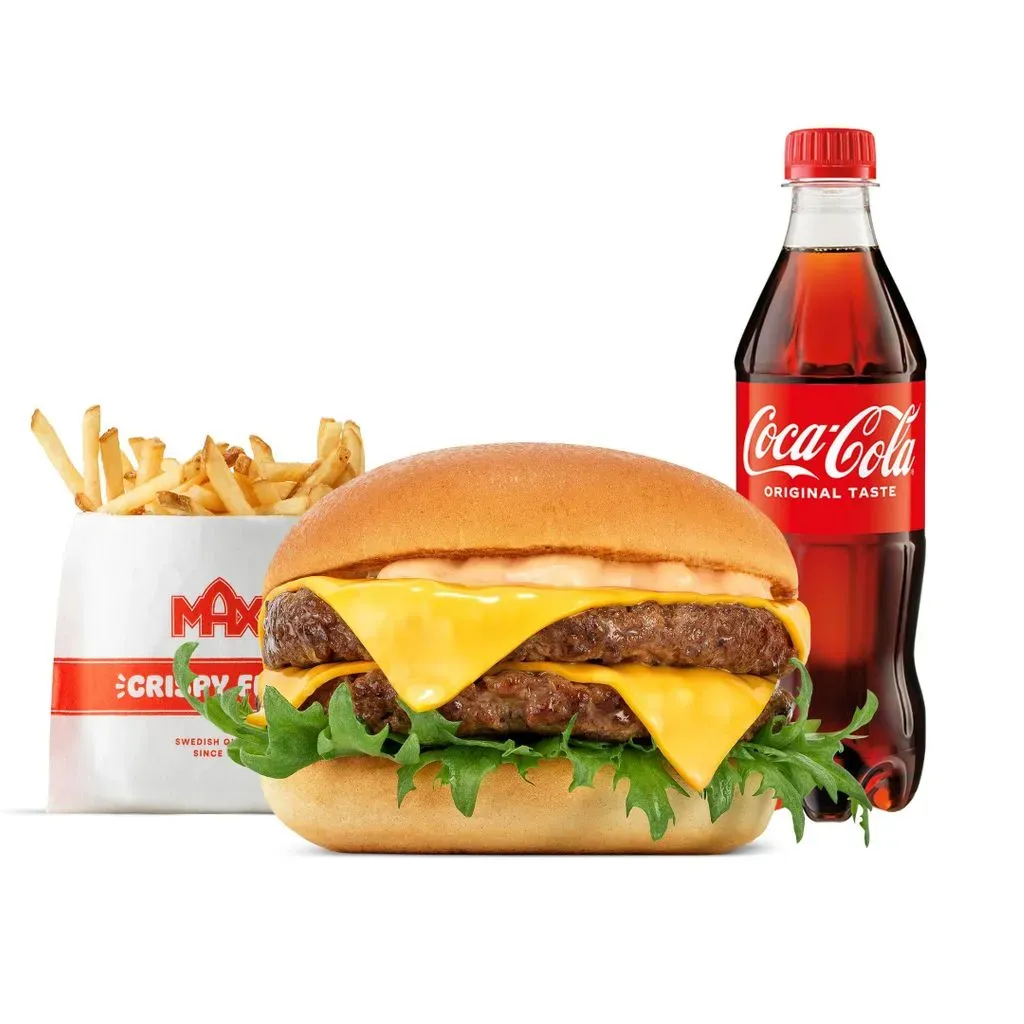 Double Cheeseburger w zestawie
