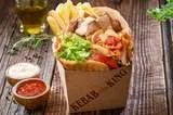 Kebab na grubym z Frytkami