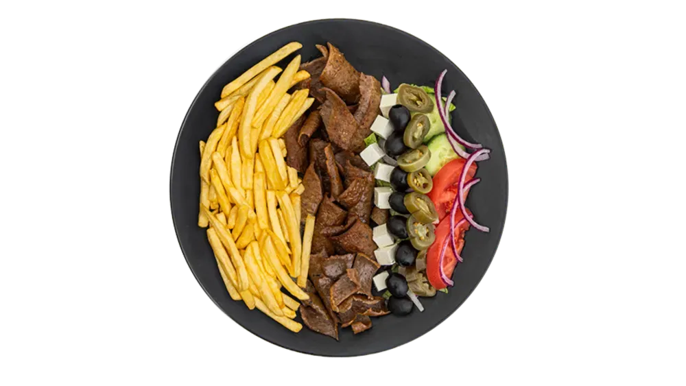 Kebap DeLuxe na talerzu