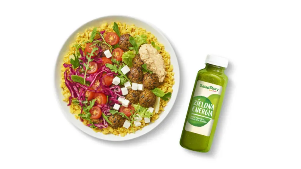 Bowl Hummus Falafel + Sok