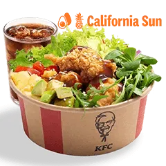 California Sun Poke Bowl z sałatą i bitesami + Napój