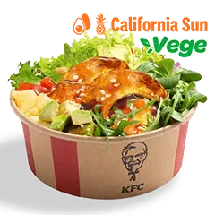 California Sun Vege Poke Bowl z halloumi i ryżem