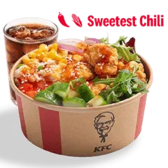 Sweetest Chilli Poke Bowl z ryżem i bitesami + Napój