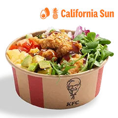 California Sun Poke Bowl z bitesami i ryżem