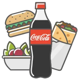 Zestaw Kanapka Falafel super + Coca-Cola 500ml