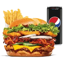 Summer Crunch Chicken Burger Zestaw