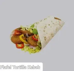 Kebab wegetariański na cienkim cieście