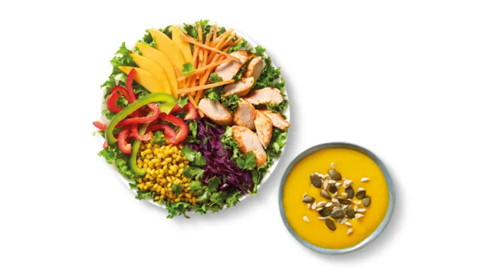 Sałatka Mango Kurczak + Zupa