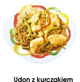 Udon makaron z kurczakiem