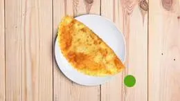 Czeburek nadziewany szpinakiem z przyprawami