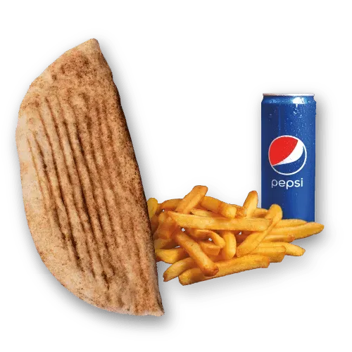 Rollo Kebab Amerykańskie (średnie), frytki, Pepsi 0.33l