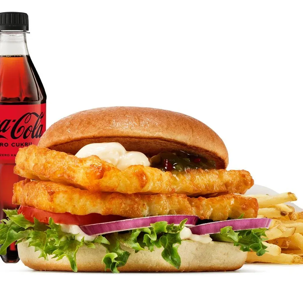 Double Halloumi Burger w zestawie