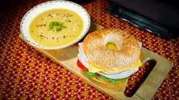 Szynka i Cheddar + Krem z kalafiora