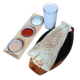 26- Zestaw Tortilla Hummus (WRAP +AYRAN)