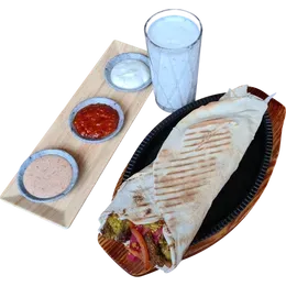 24- Zestaw Tortilla Falafel (WRAP +AYRAN)