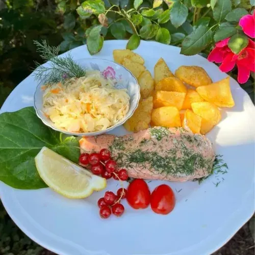 Łosoś z grilla