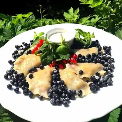 Pierogi z jagodami