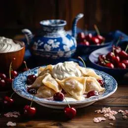 Pierogi z wiśniami